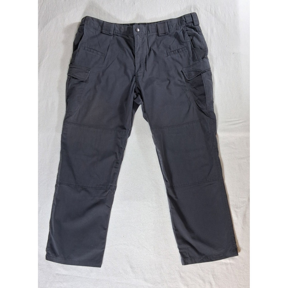 5.11 Tactical Cargo Pants Mens Size 42x30 Gray Ripstop Multi-Pocket Work Pants